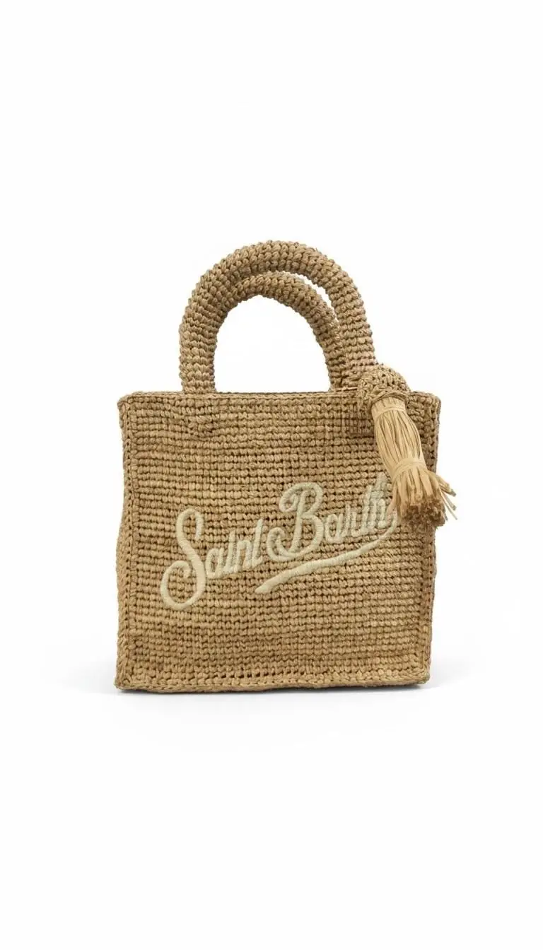 Borsa mini Vanity rafia