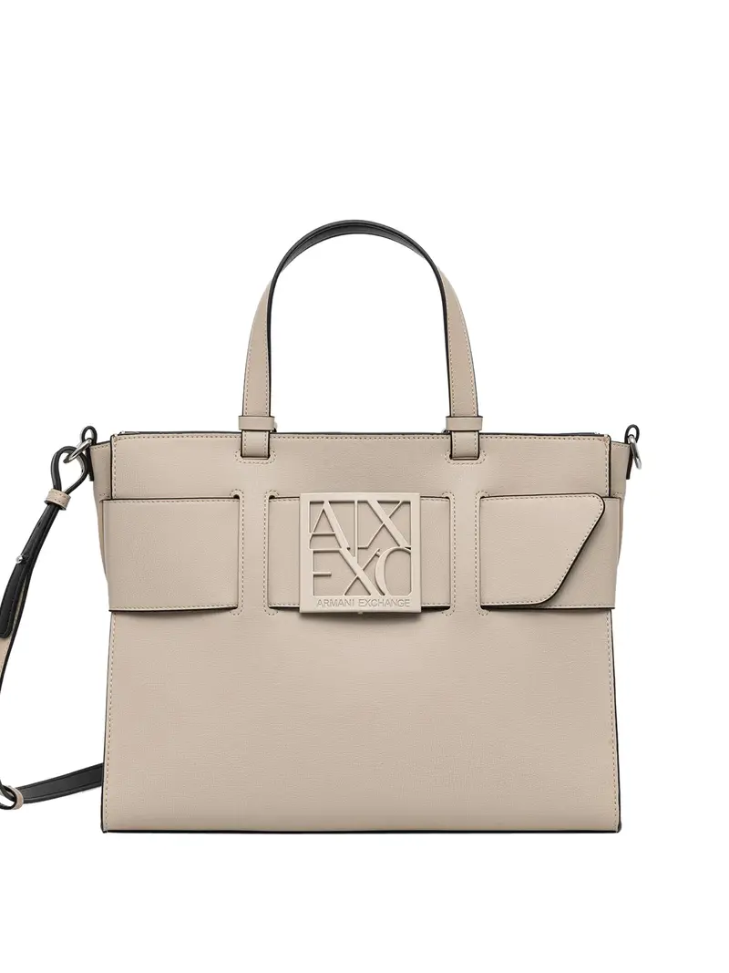 Borsa Shopper Armani Exchange Sabbia