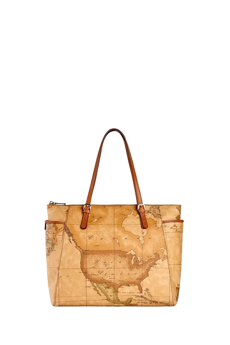 Borsa Shopper Grande Donna Geo Classic Naturale