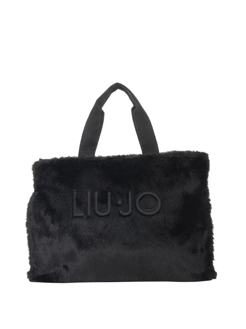 Borsa Tote Grande In Teddy Liu Jo - Nero