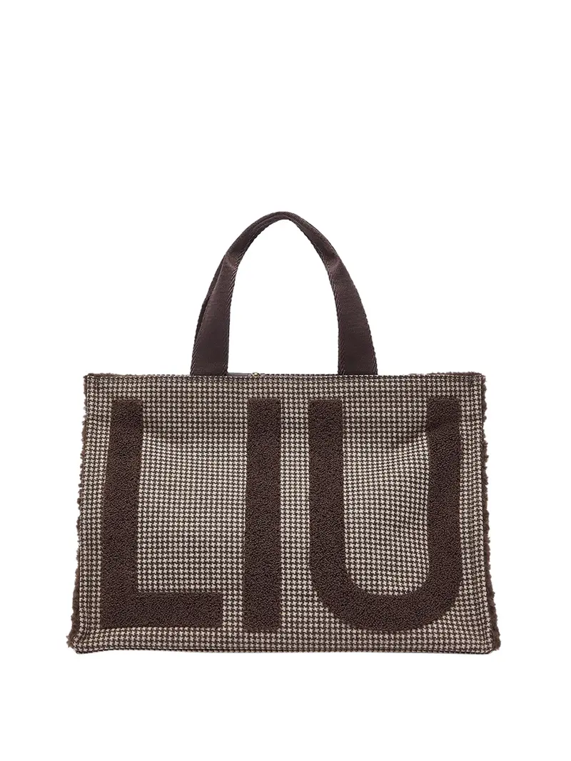 Borsa Tote Grande In Tessuto Check Liu Jo - T.Moro