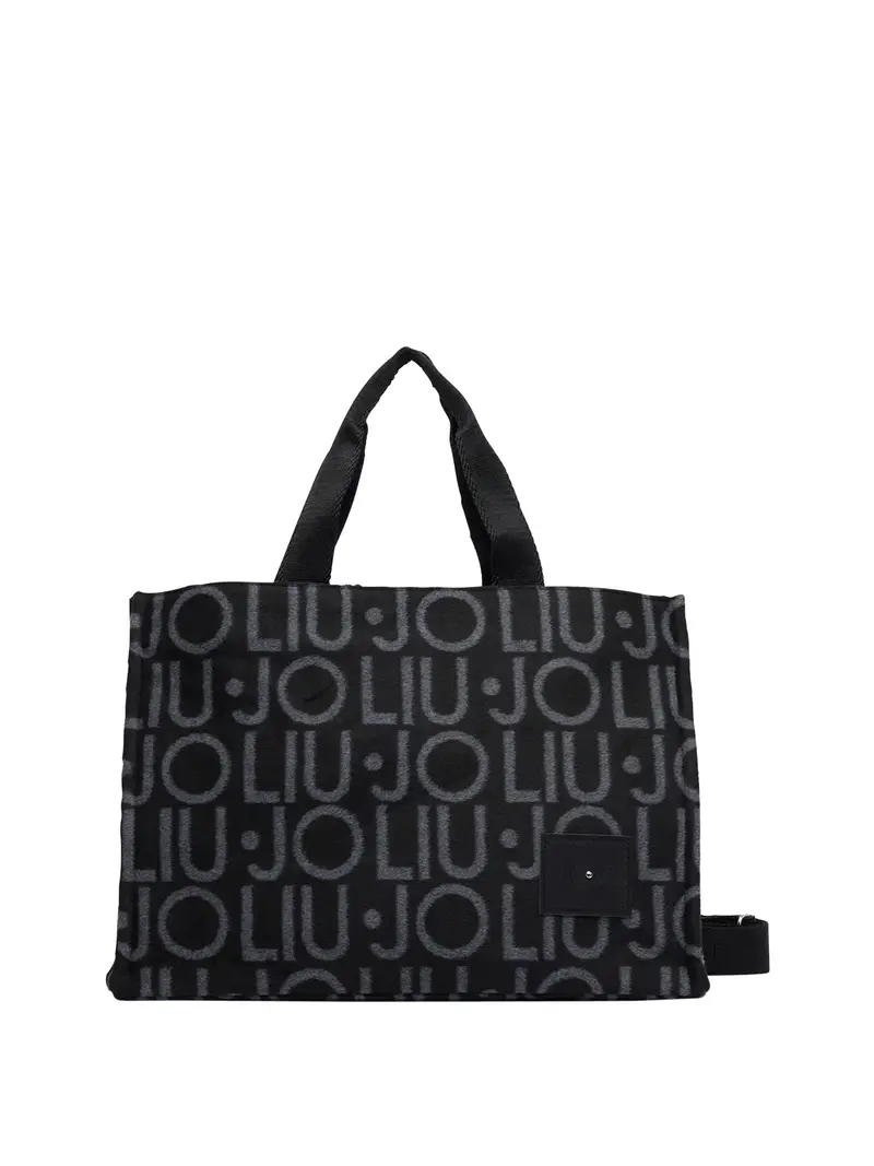 Borsa Tote Grande Jacquard Liu Jo - Nero
