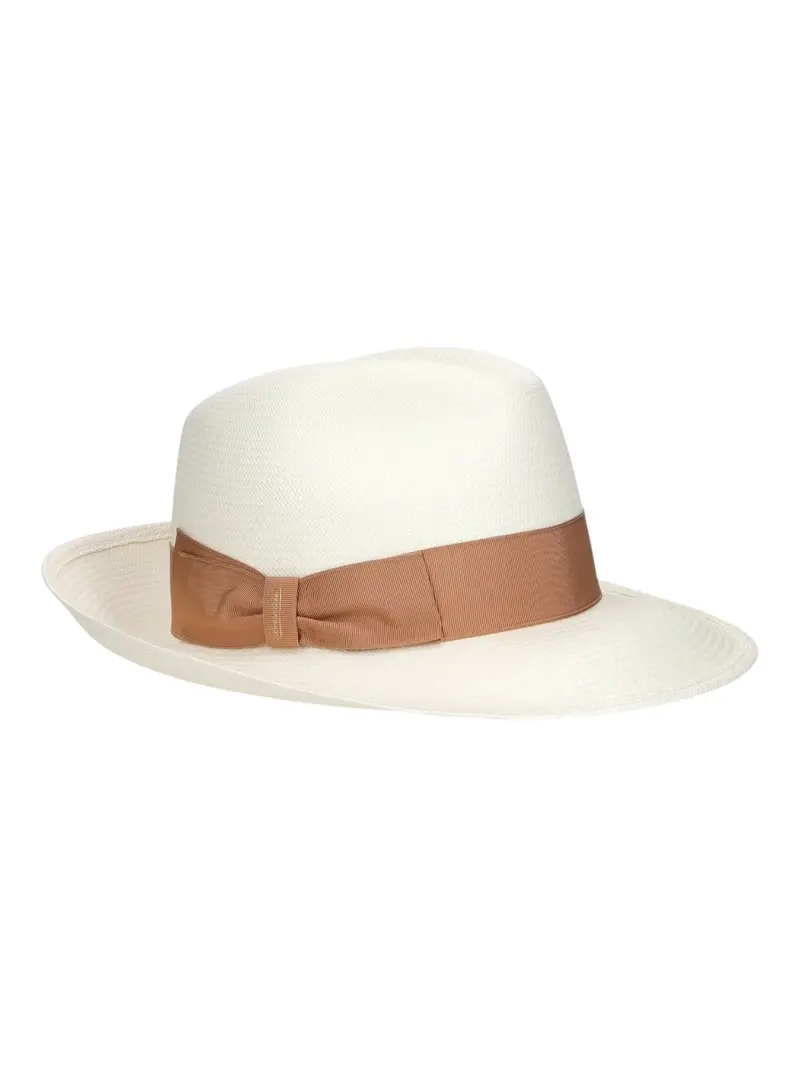 BORSALINO Cappello Donna 2044 01B2 Sbiancato cinta calcedonia
