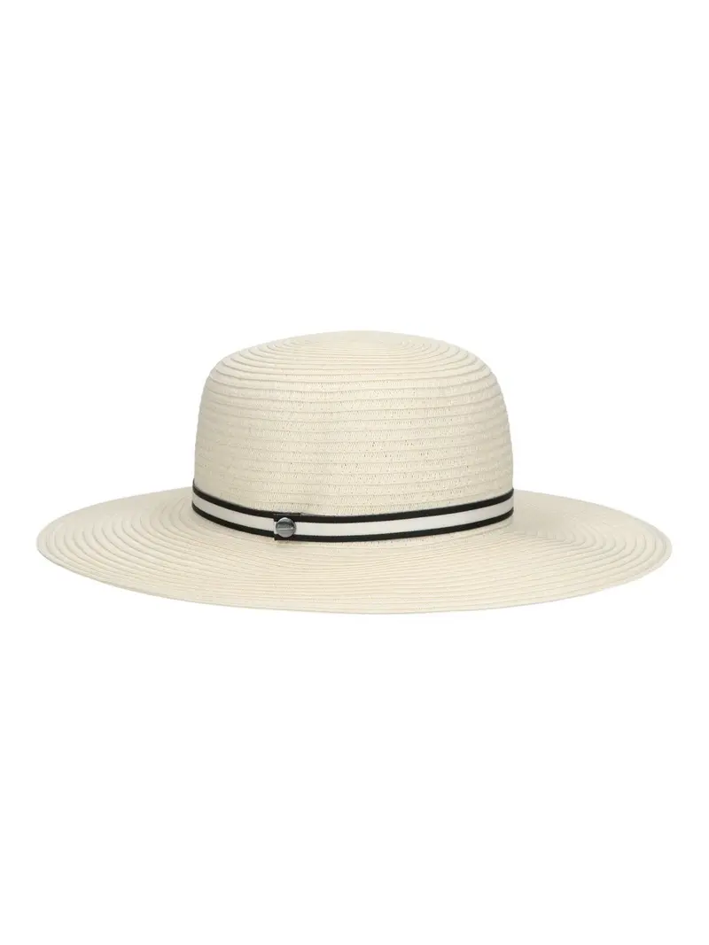 BORSALINO Cappello Donna 2194 07G4 Panna cinta a righe nero/panna