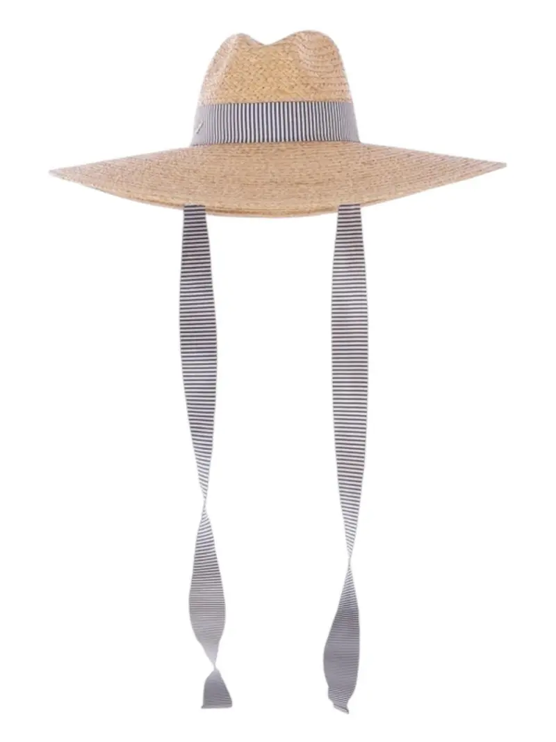 BORSALINO Cappello Donna 4039 00H8 Naturale cinta a rihe bianco/navy