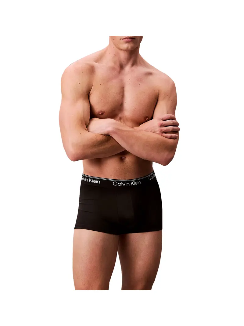 Boxer Calvin Klein A Vita Bassa In Confezione Da 3 - Nero