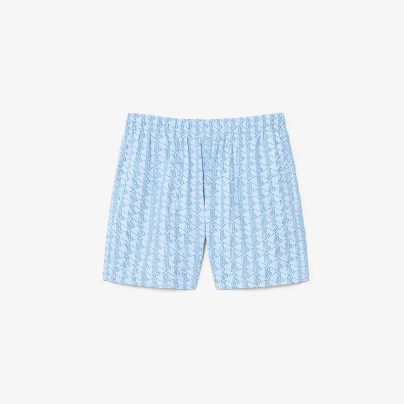 Boxer mare midi con stampa con monogramma