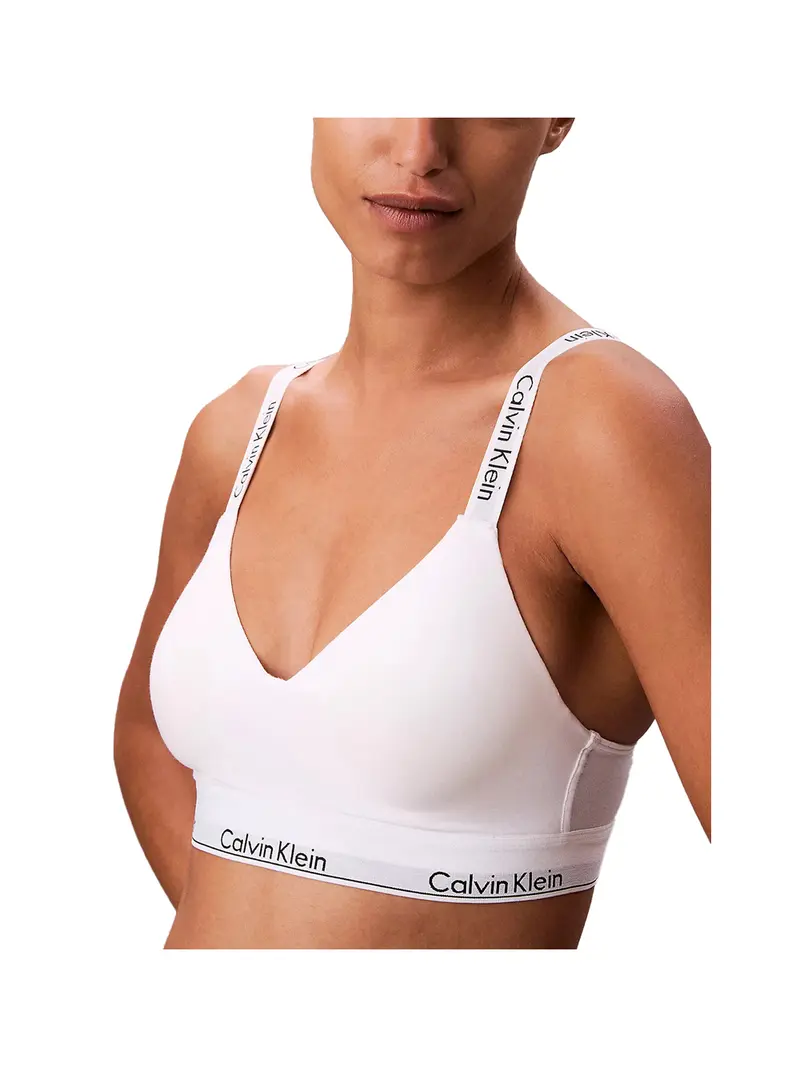 Brassière Calvin Klein Leggermente Foderata - Bianco