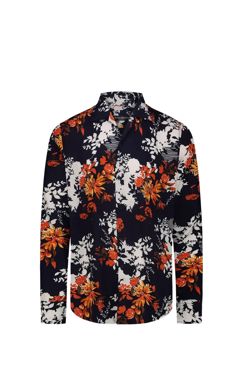 Brian Brome Camicia Uomo Fantasia - Multicolore