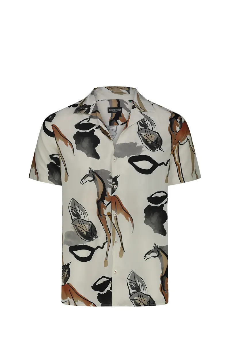 Brian Brome Camicia Uomo Multicolor - Multicolore