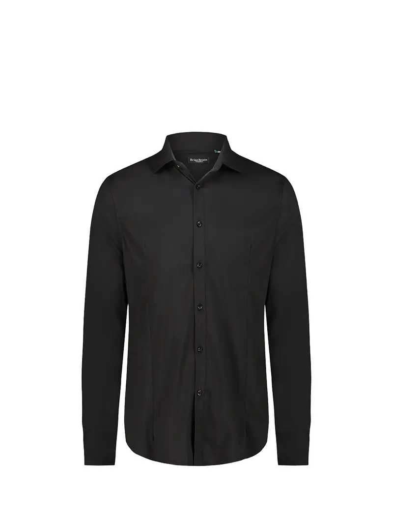 Brian Brome Camicia Uomo Nero