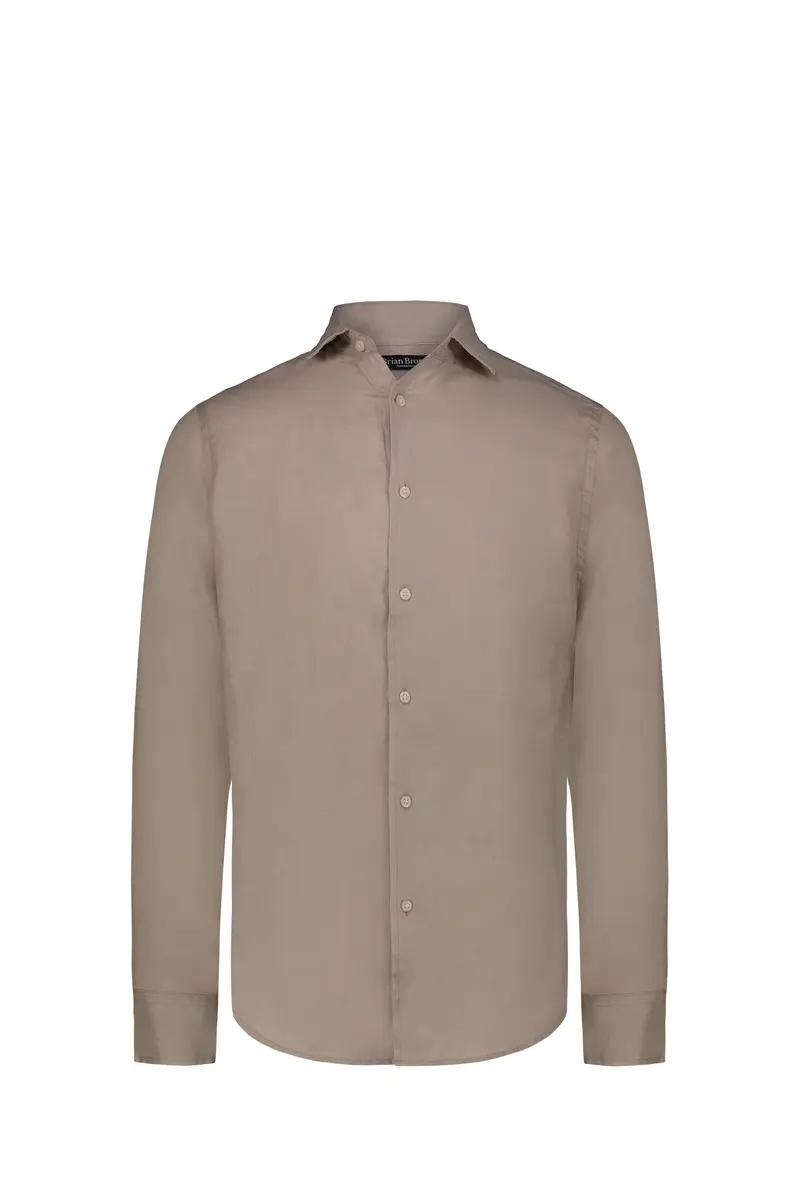Brian Brome Camicia Uomo Sand - Beige