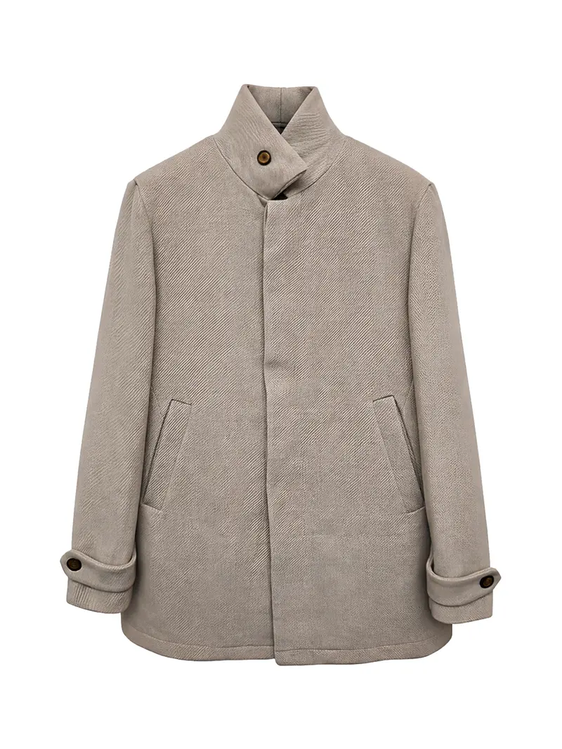 Brian Brome Cappotto 3/4 diagonale Beige