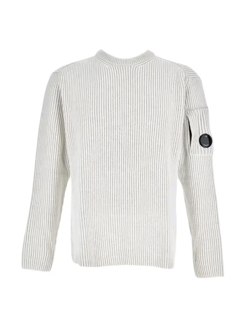 C.P. COMPANY Maglione Uomo 19CMKN307A006170A M12 M12 - WHITE MELANGE