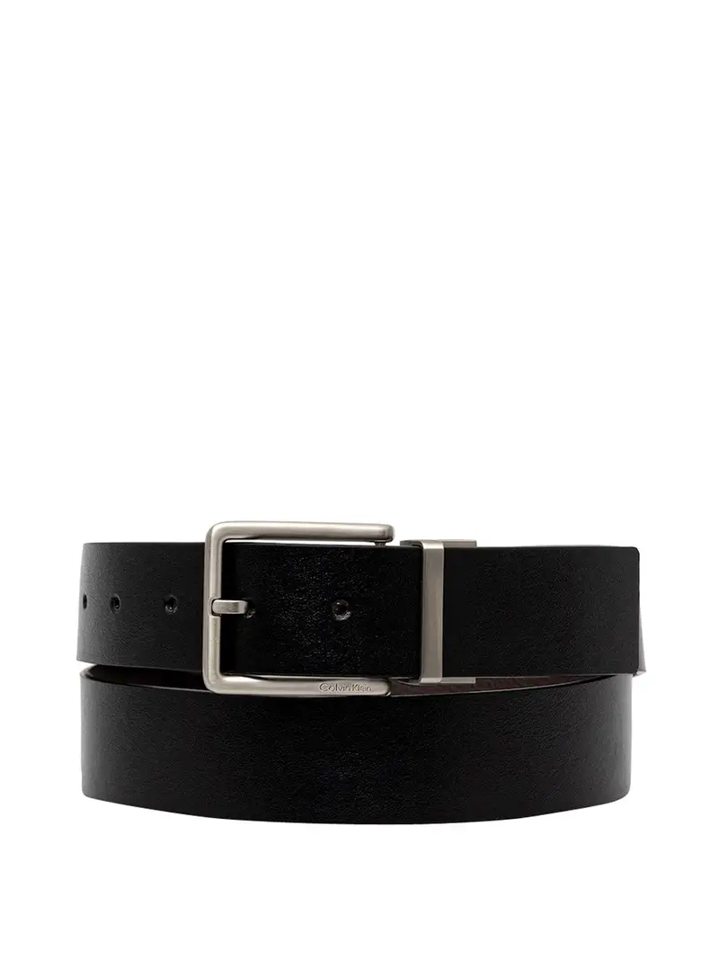 Calvin Klein Cintura Bucke Smooth - Nero