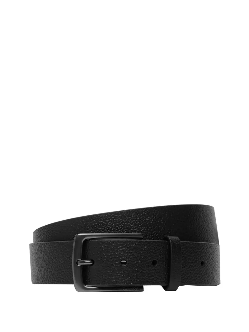 Calvin Klein Cintura Buckle Pebble 35MM Nero
