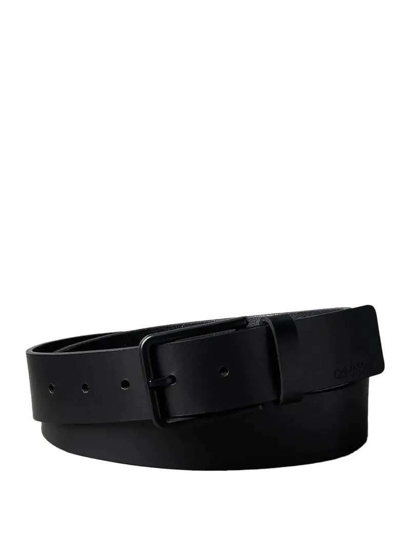 Calvin Klein Cintura Bucklem Smooth 35mm - Nero