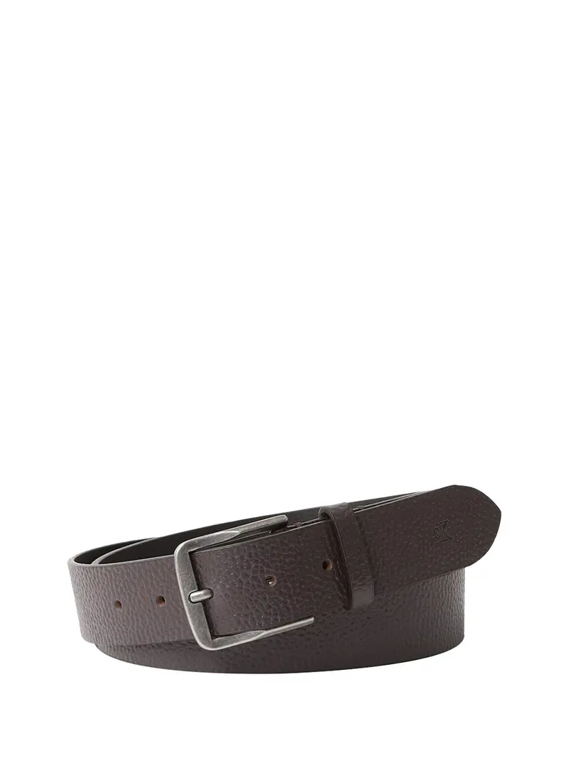 Calvin Klein Cintura Classic Flat 35mm - Marrone