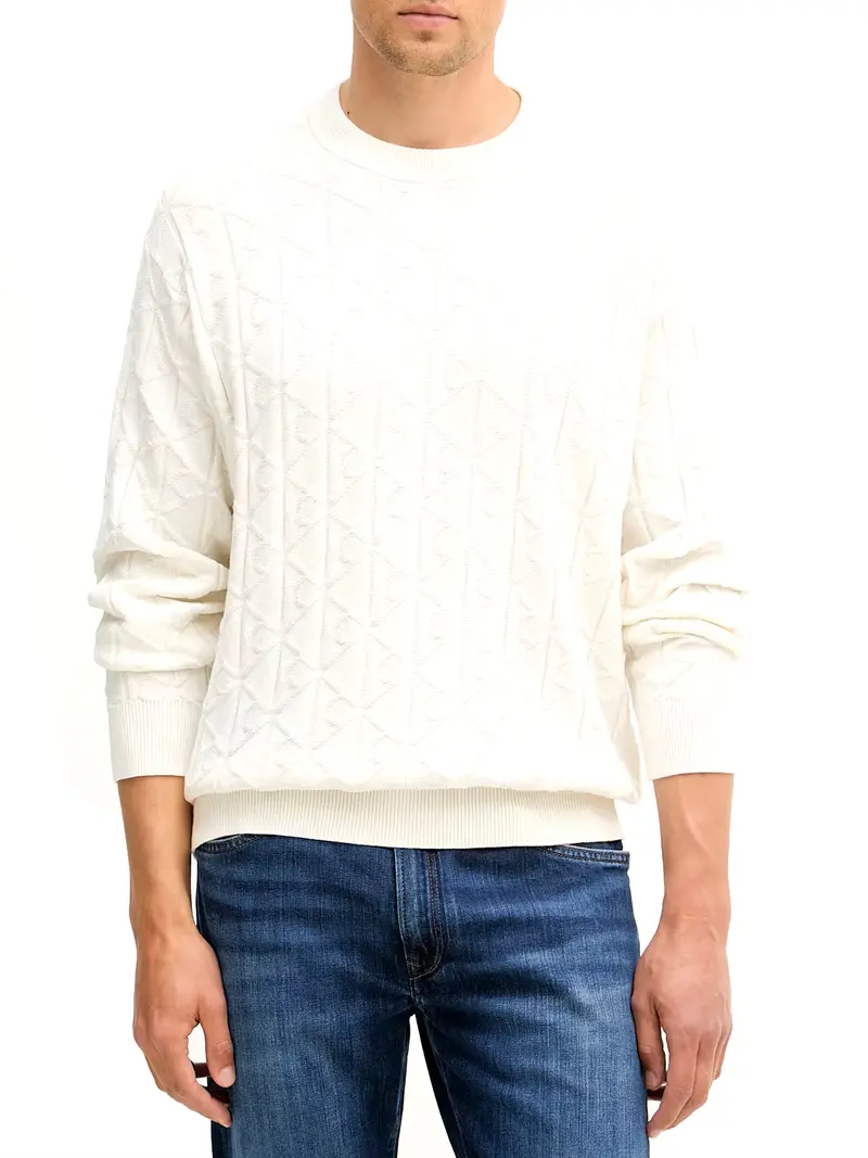 Calvin Klein Maglia In Tinta Unita Tofu