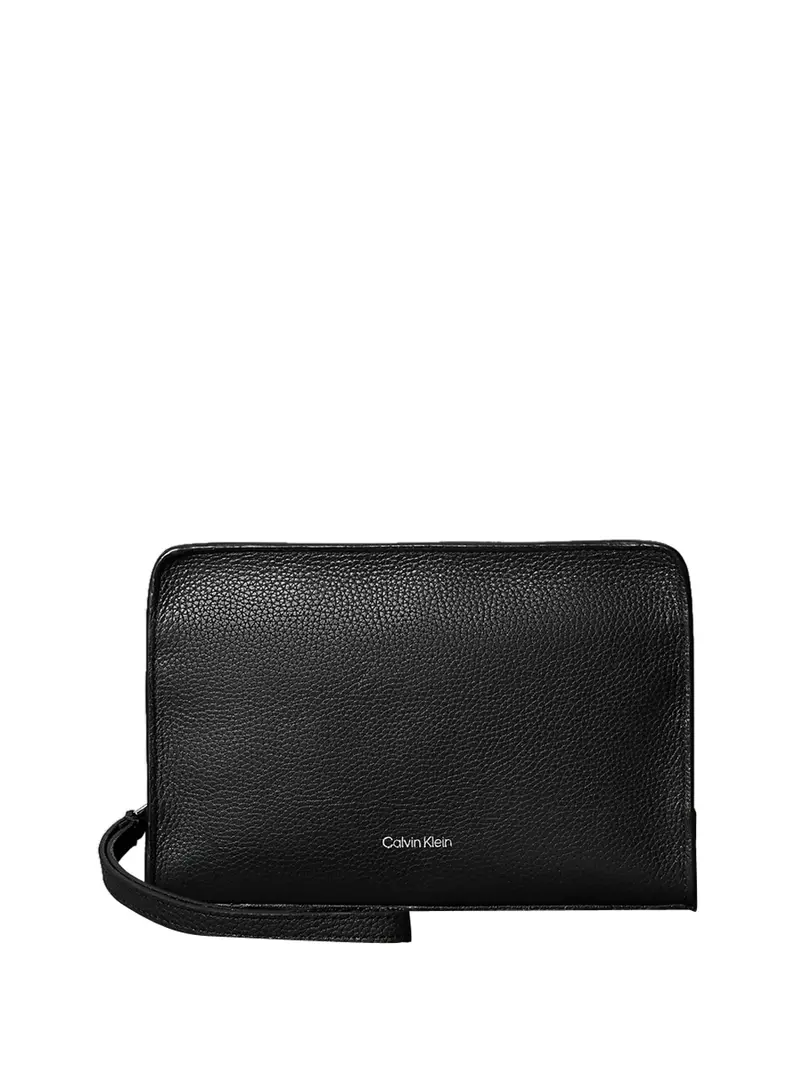 Calvin Klein Pochette Foil Emboss Pouch Nero