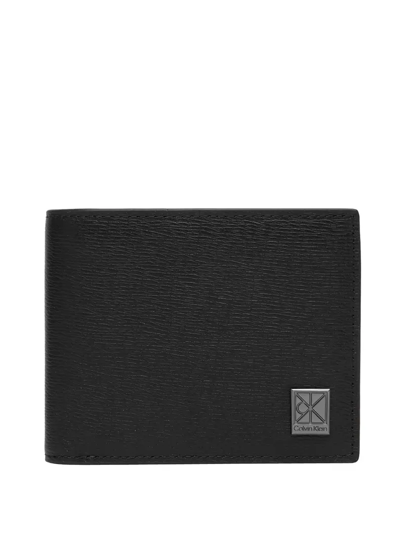 Calvin Klein Portafoglio Emblem Bill Fold w/Coin Nero