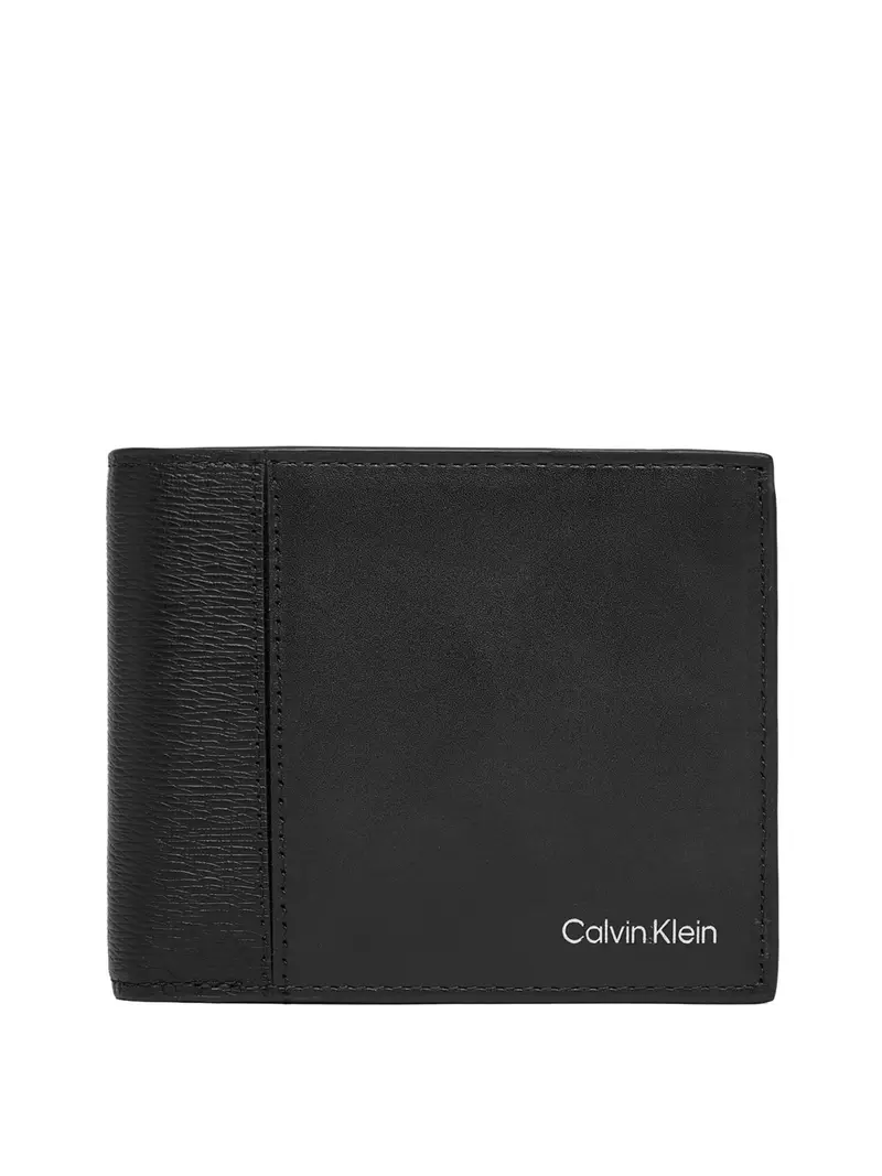 Calvin Klein Portafoglio Refined Mix Billfold W Coin Nero