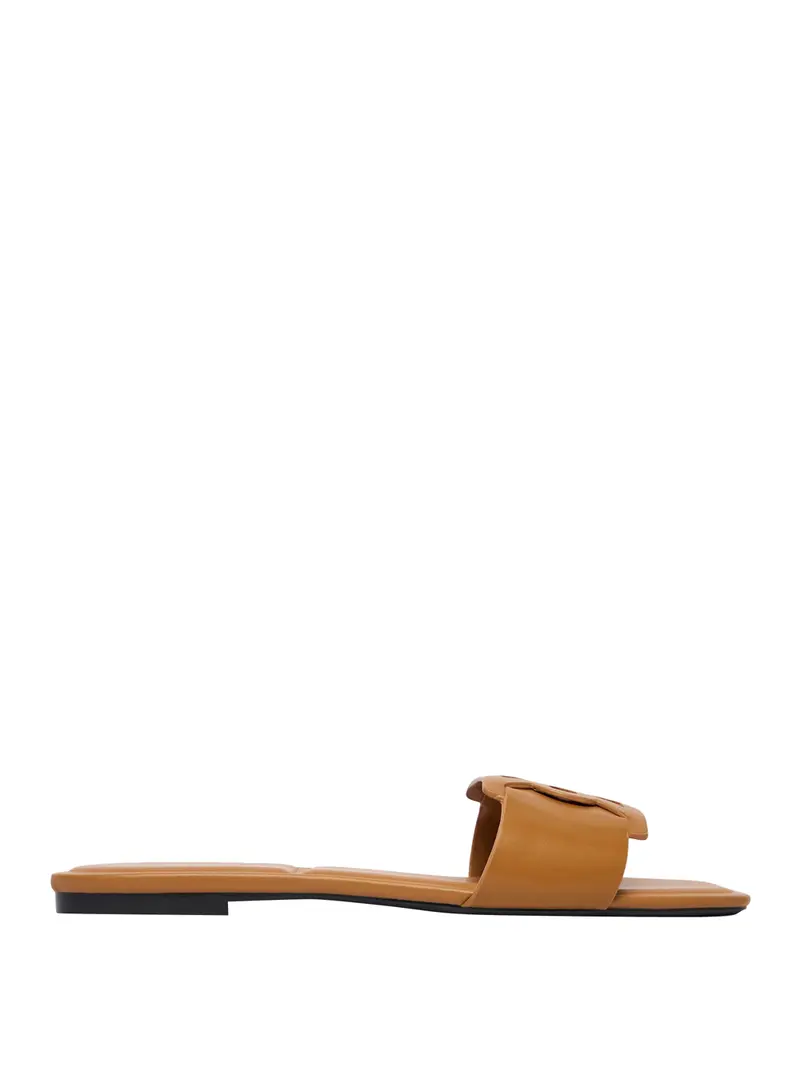 Calvin Klein Sandali Piatti Emblem - Marrone