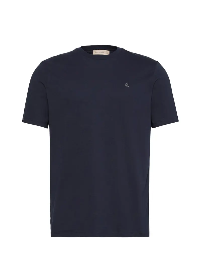 Calvin Klein Ss Smooth Cttn Solid T-Shirt Uomo Blu