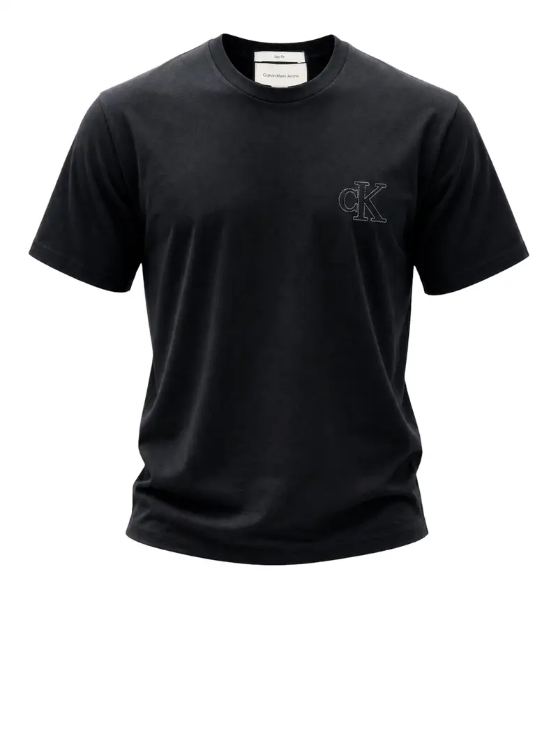 Calvin Klein T-Shirt Logo Monogramma Nero