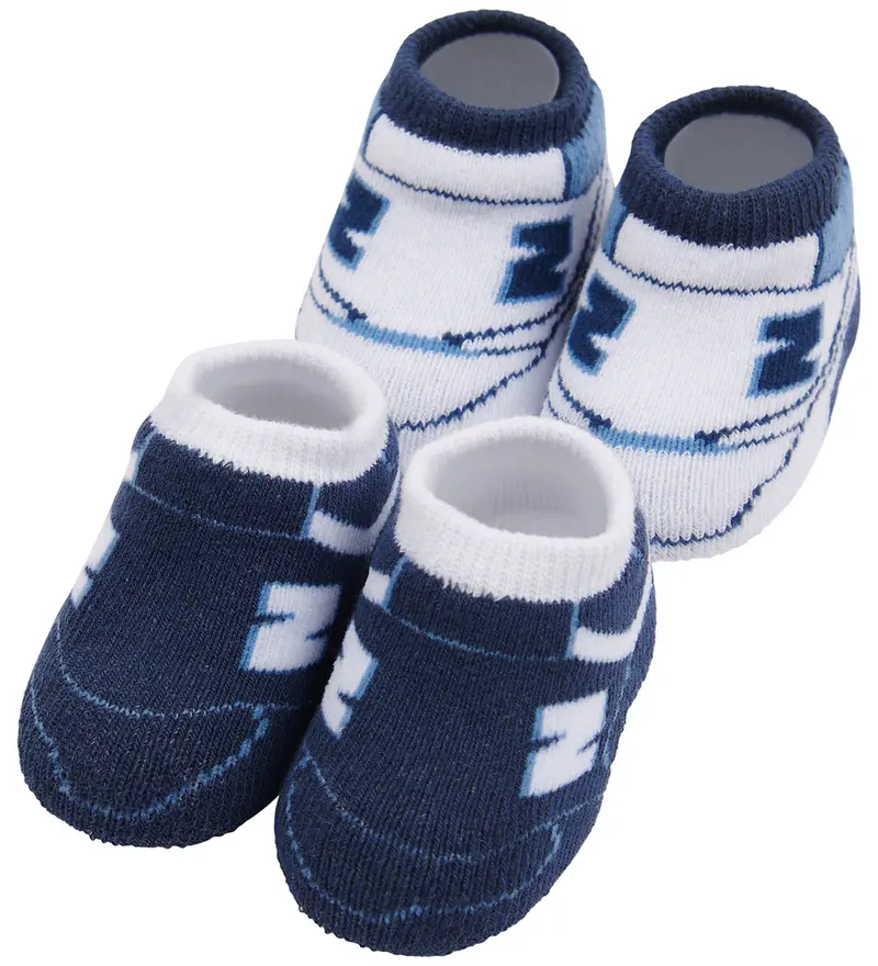 Calze blu/bianche per neonato