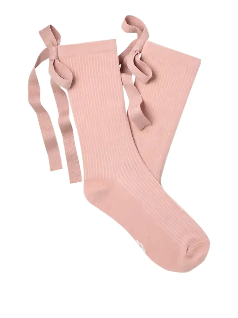 Calzini Serenella Novelty Bow Ugg - Rosa