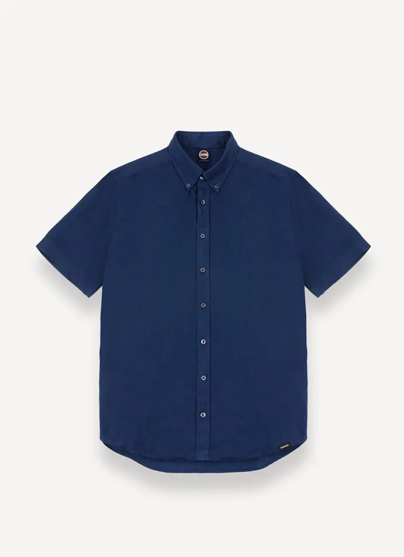 Camicia a maniche corte in lino