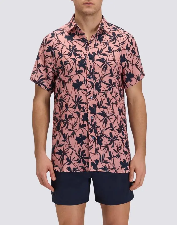 Camicia a mezze maniche stampata