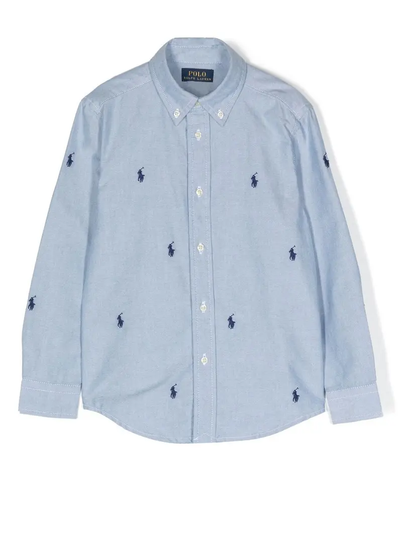 Camicia azzurro/blu navy per bambino