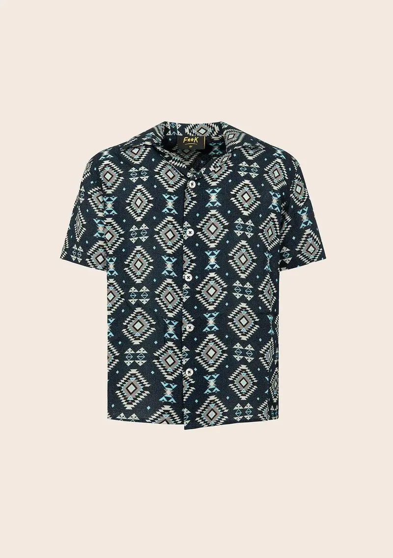 Camicia Bambino Fantasia nera
