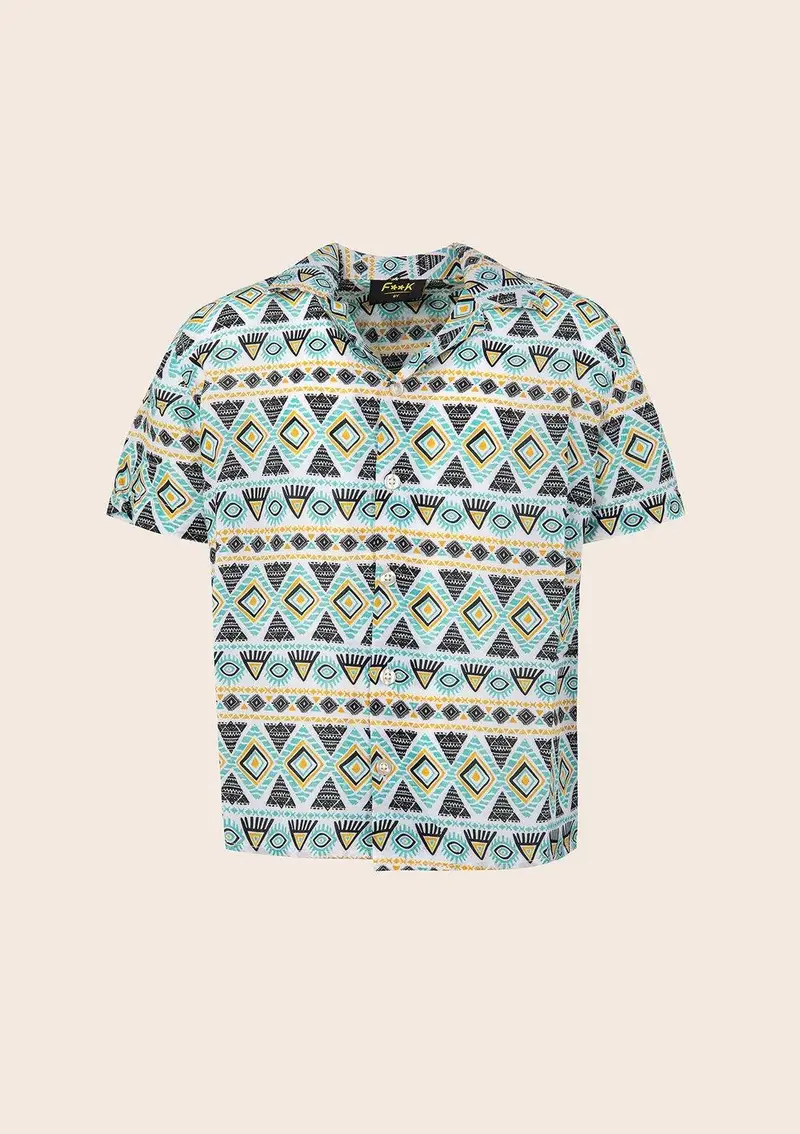Camicia Bambino Fantasia verde