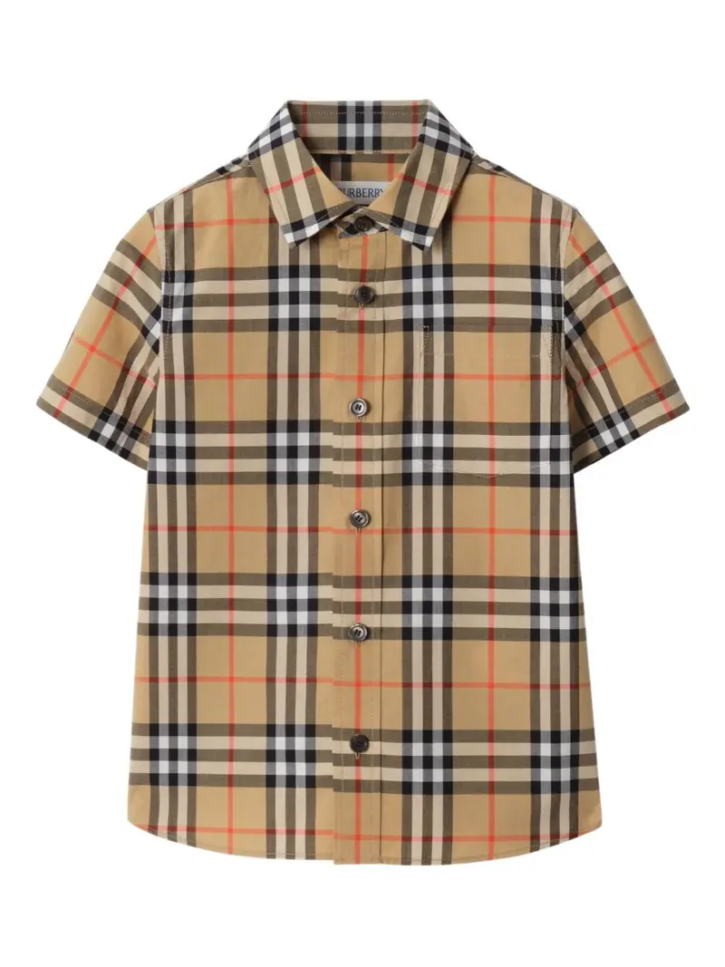 Camicia beige per bambino