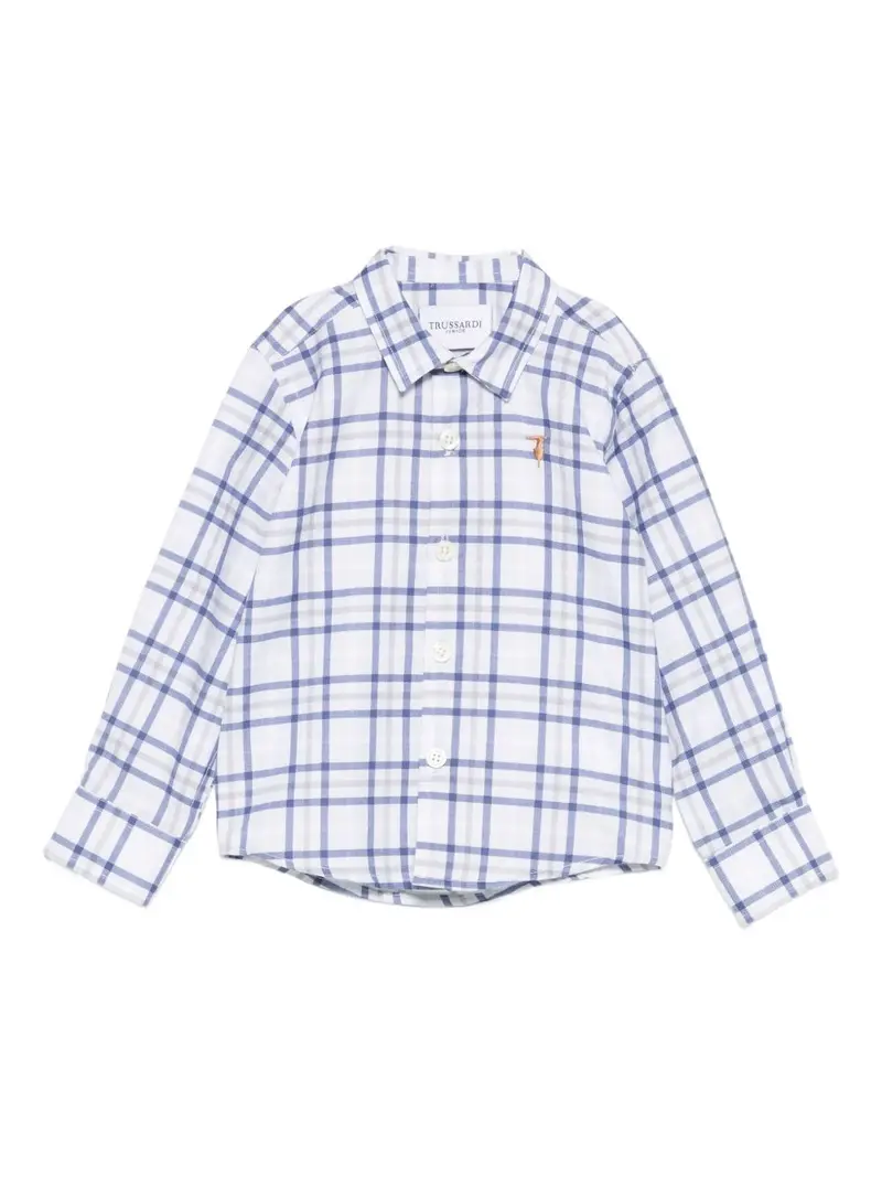 Camicia bianca/blu per neonato