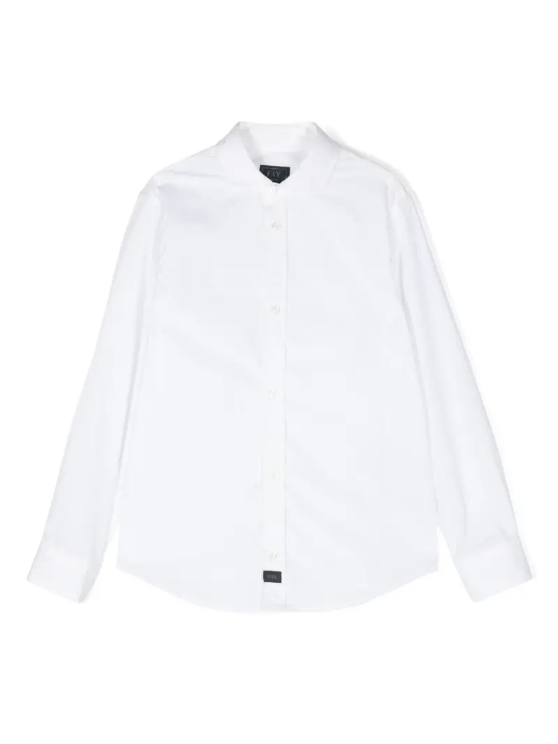 Camicia bianca per bambino con logo