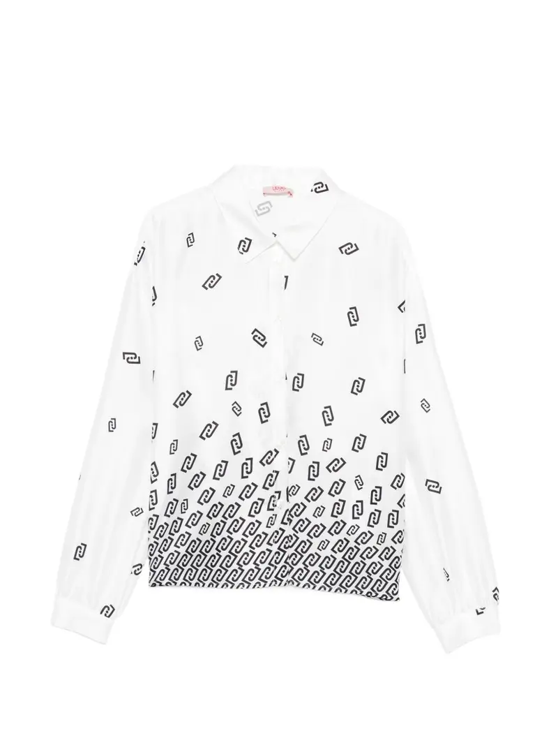 Camicia bianco/nero per bambina