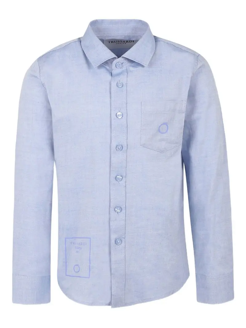 Camicia blu indaco per bambino