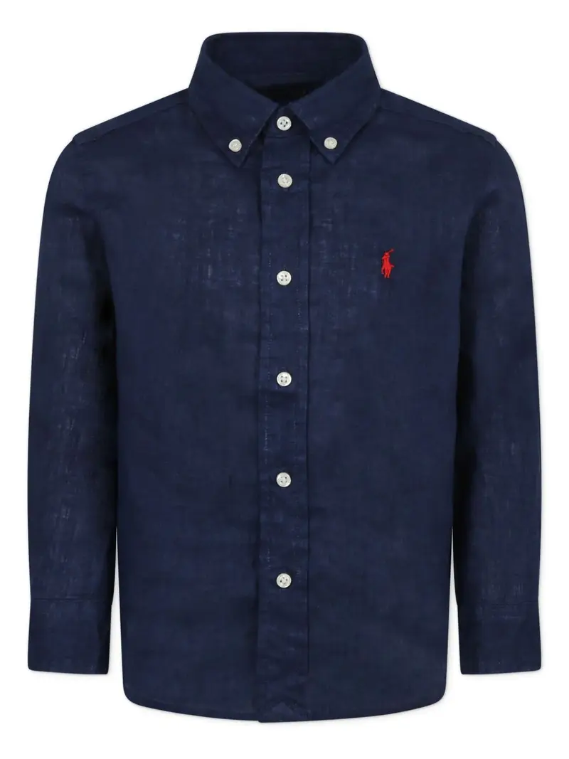 Camicia blu navy per bambino