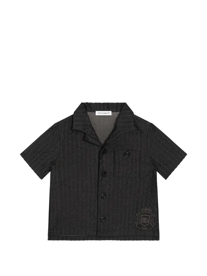 Camicia blu per neonato