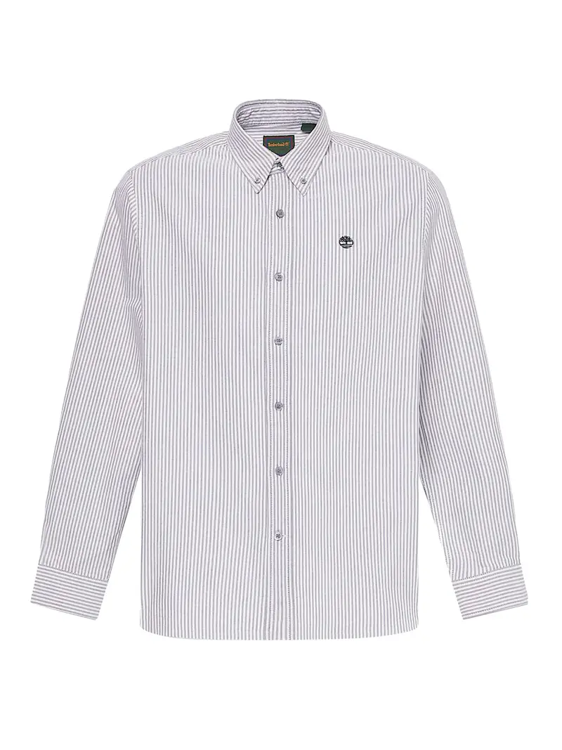 Camicia Casual Striped Oxford Timberland - Nero