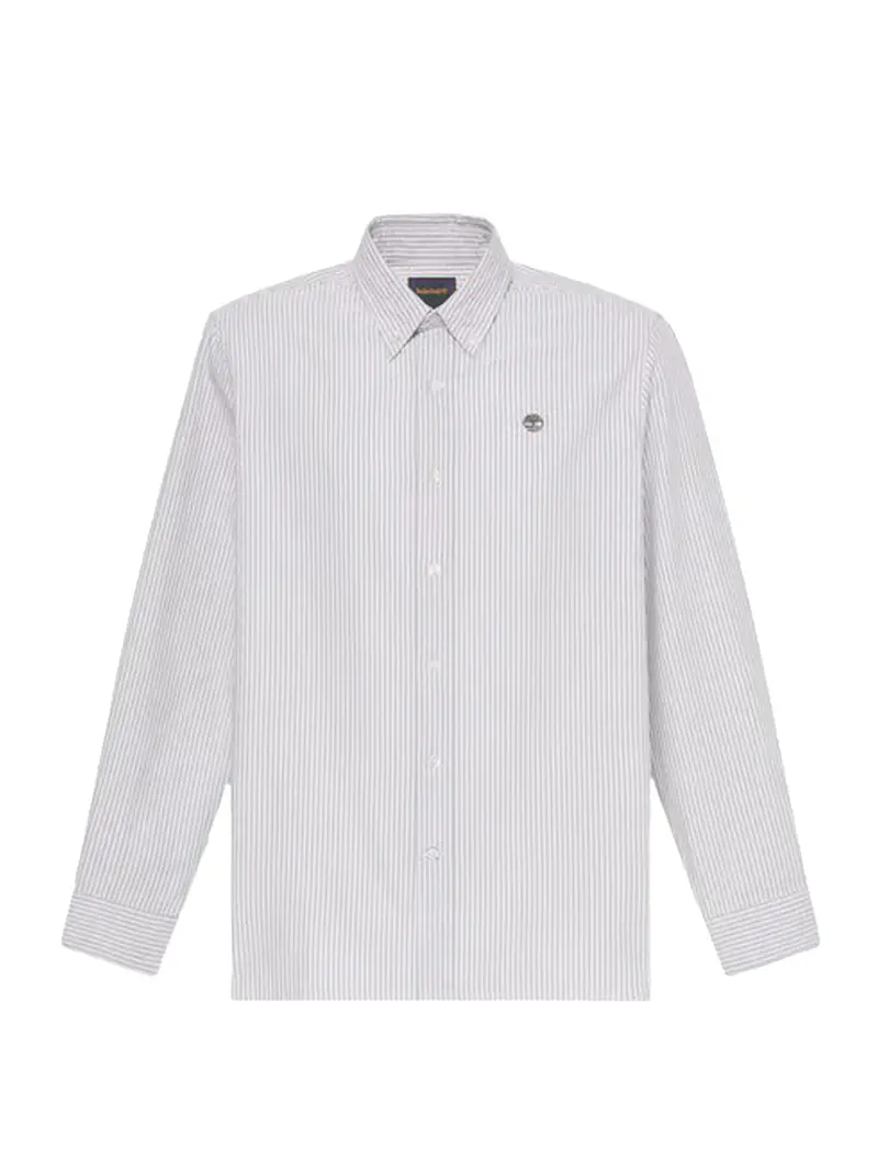 Camicia Casual Striped Oxford Timberland - Verde Chiaro