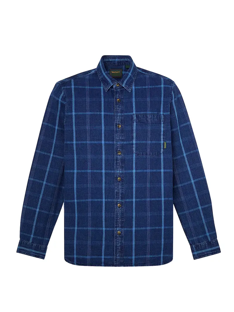 Camicia Casual Timberland Indigo Check - Blu