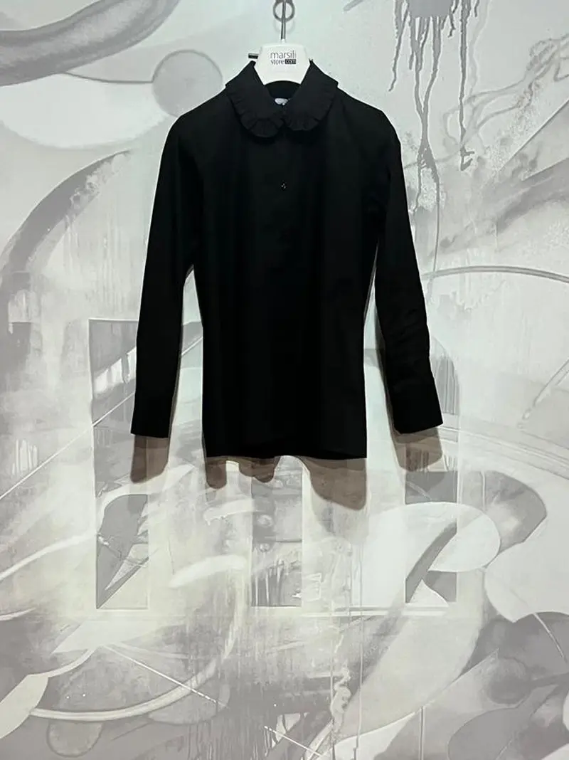 camicia collo stondato