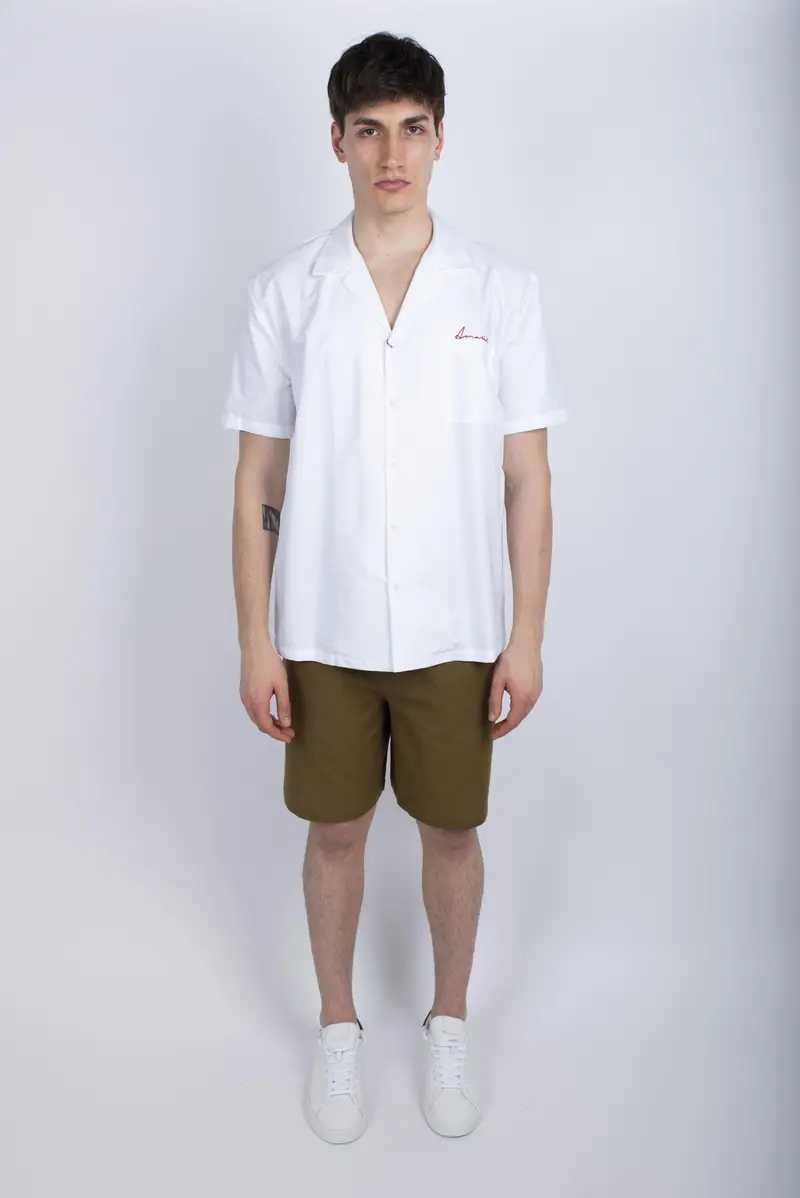 Camicia con Logo Uomo Amaranto