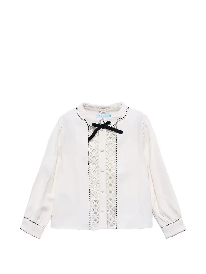 Camicia crema per bambina