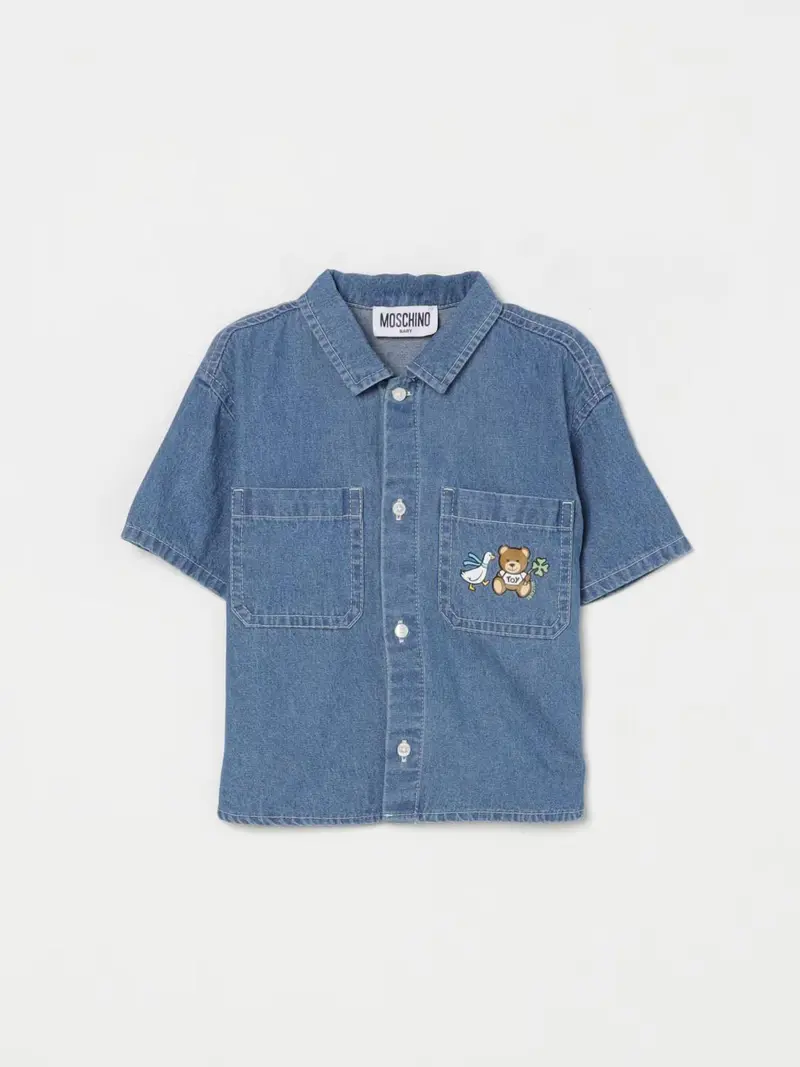 Camicia denim neonato